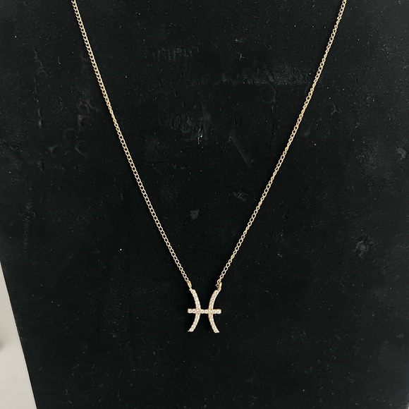 NWT 14K Gold Pisces Pendant Necklace